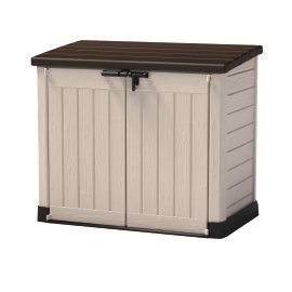 TEPRO Mülltonnenbox Store Max 1200 l Beige/Braun