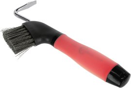 Covalliero Hufkratzer mit Gelgriff und Bürste