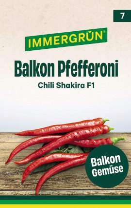 IMMERGRÜN Tütensamen Chili Shakira F1
