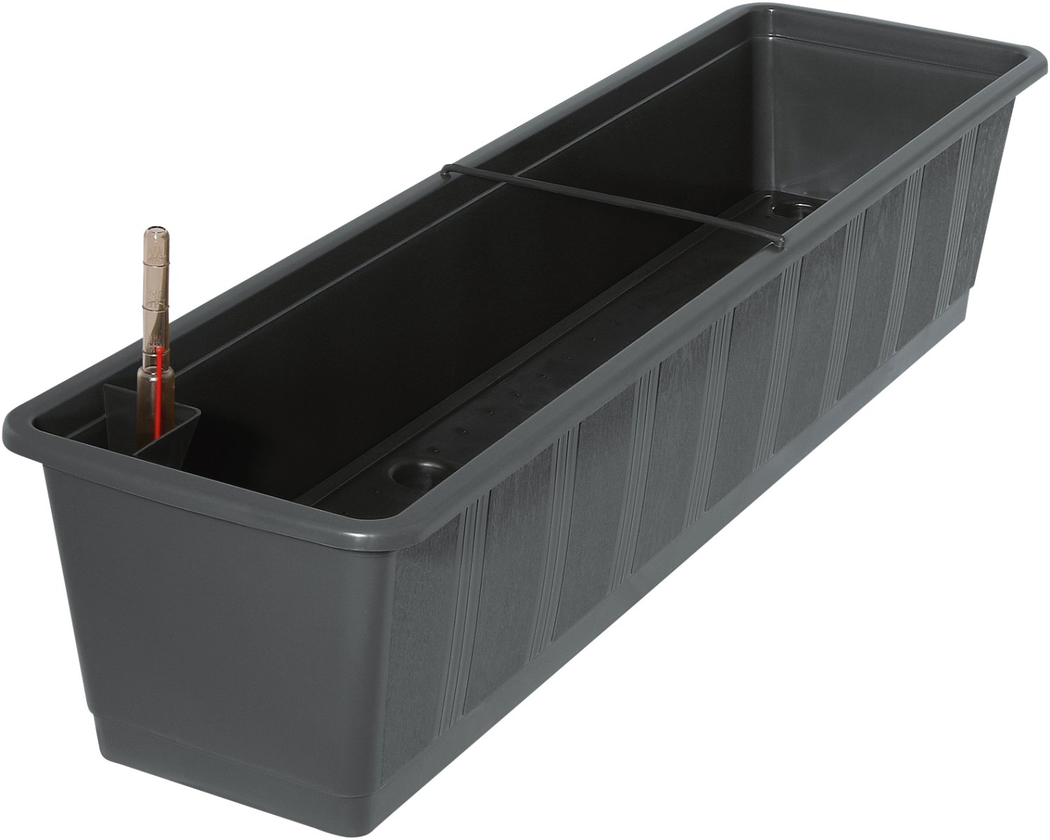 blumenkasten 100 Liva schwarz Balkonblumenkasten 60 / 80 / 100 cm  Balconyliving.de