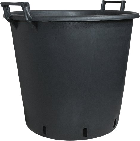 GELI Pflanzcontainer mit Griff Schwarz 65 cm