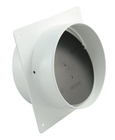 Maueranschlussstutzen mit selbsttätiger Rückstauklappe DN100