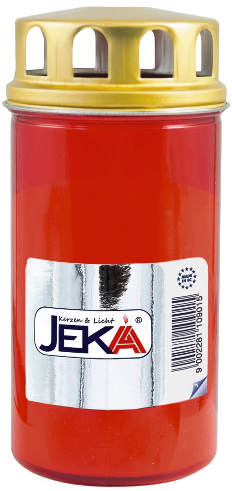 JEKA Dreitagebrenner mit Deckel Rot