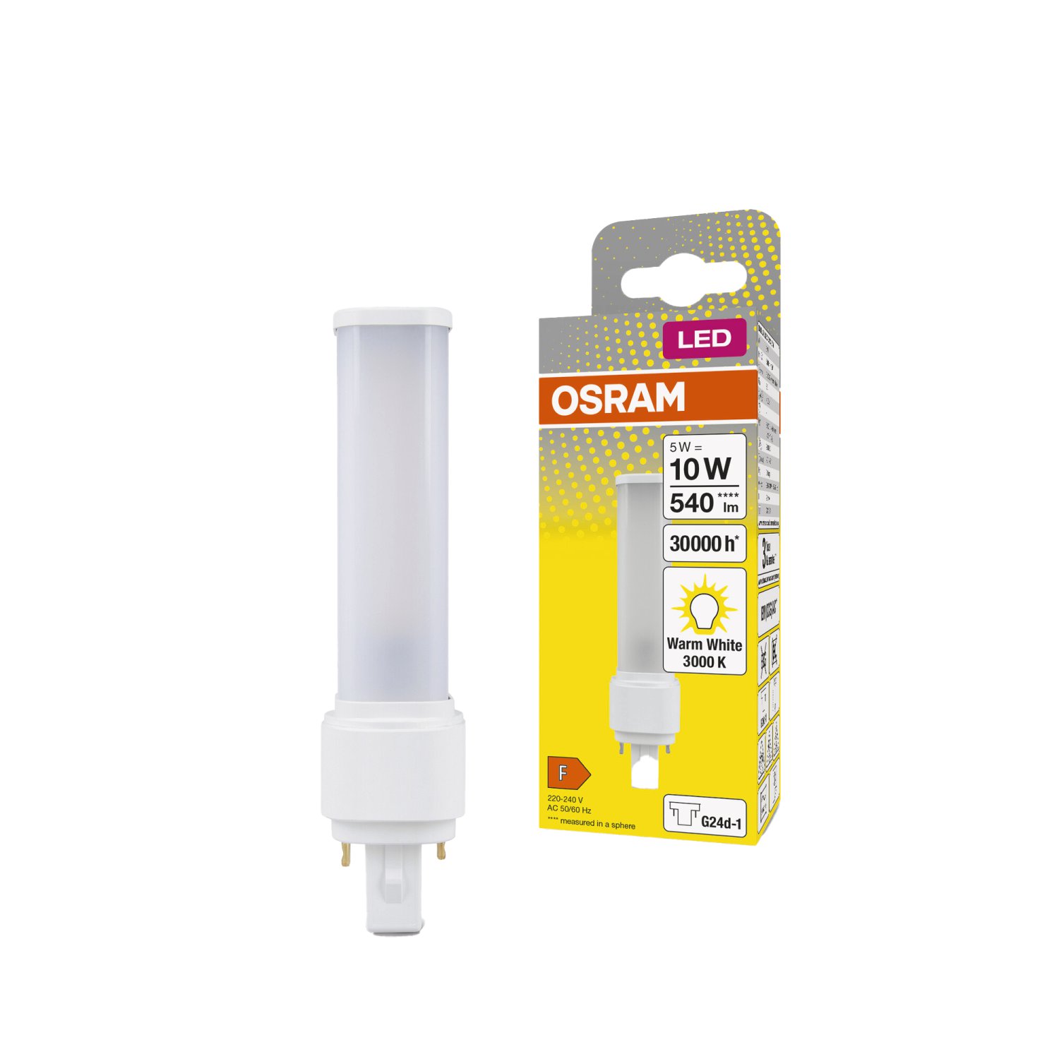 OSRAM LED-Lampe Dulux D10 G24D-1 EM 830