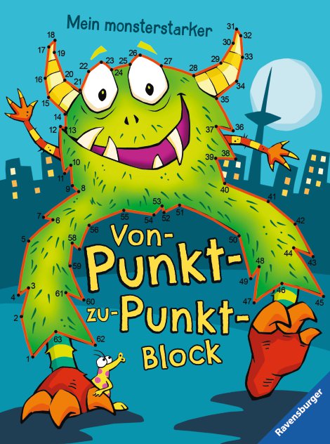 RAVENSBURGER Buch Mein monsterstarker Von-Punkt-zu-Punkt-Block