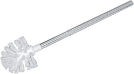 WC-Bürste mit Chrom Stiel, schwarz