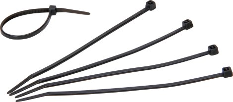 KOPP Kabelbinder Schwarz 200x2,5 mm 50 Stk.