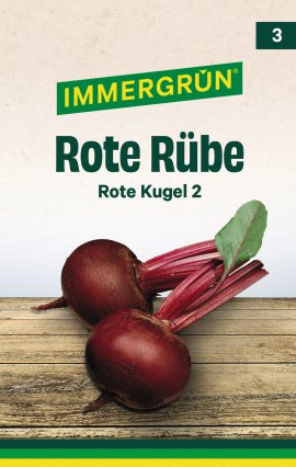 IMMERGRÜN Tütensamen Rote Rübe Rote Kugel 2