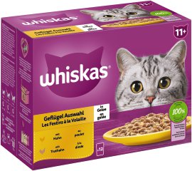 WHISKAS® Geflügel Auswahl Multipack Senior 11+, 12-er