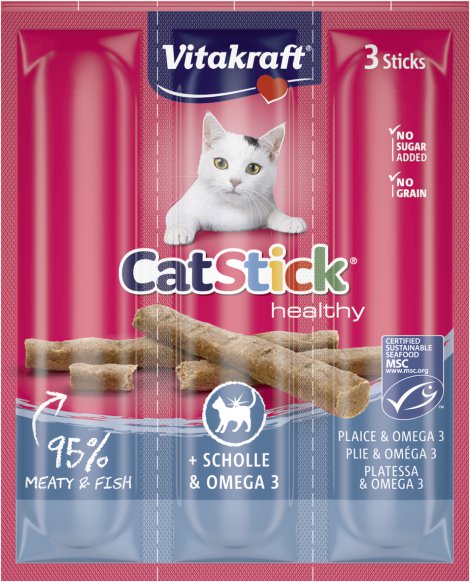 VITAKRAFT Cat Stick Mini Scholle & Omega
