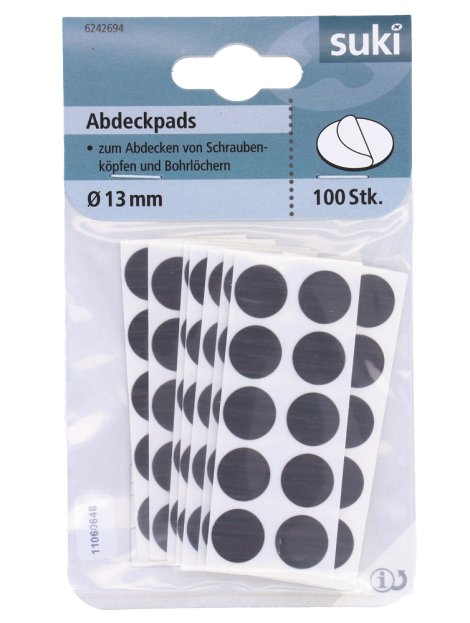 SUKI Abdeckpad Braun Ø 13 mm 100 Stk.