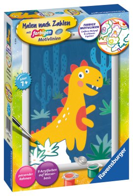RAVENSBURGER Malen nach Zahlen Frecher Dinosaurier