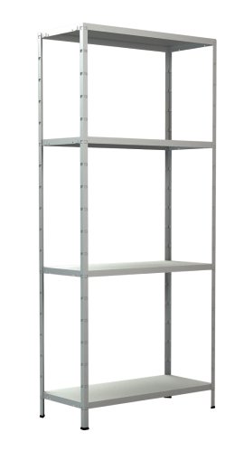 SCHULTE REGALWELT Steckgrundregal 4 Böden Weiß