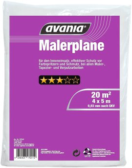 AVANIA Malerplane transparent 4x5 m