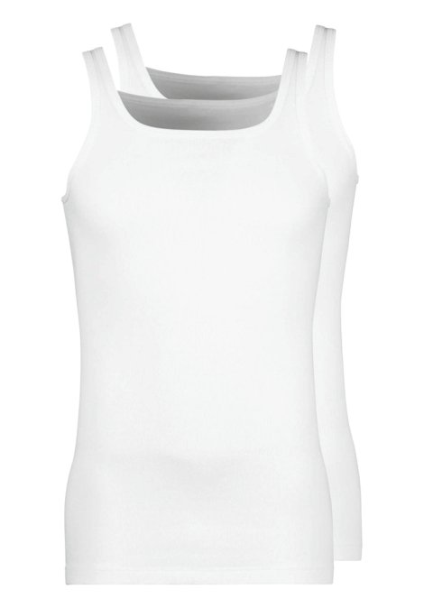 Herren Leibchen ohne Arm Weiß XL