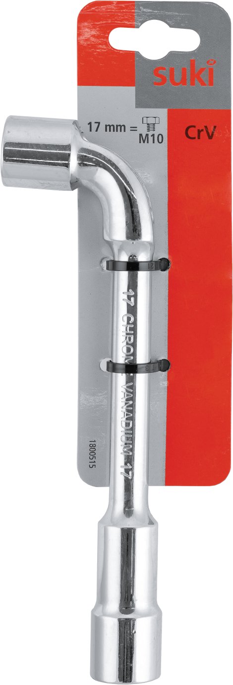 SUKI Sechskanntschlüssel Gebogen L-Form 17 mm 1 Stk.