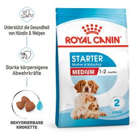 ROYAL CANIN Hundetrockenfutter Medium Starter Adult 15 kg