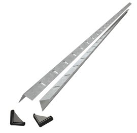 SCHULTE REGALWELT Winkelprofil Stecksystem verzinkt, 2 Stk.