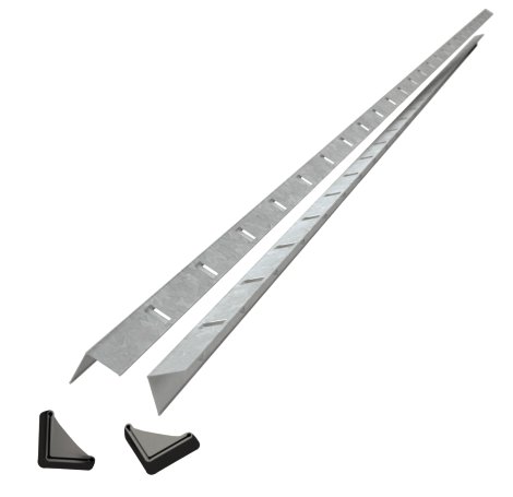 SCHULTE REGALWELT Winkelprofil Stecksystem verzinkt 230x4x4 cm, 2 Stk.