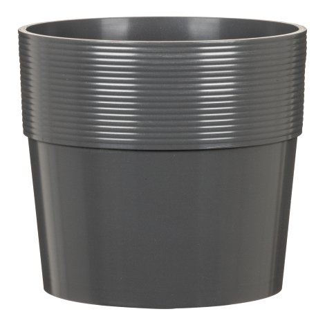 SCHEURICH Übertopf Groove Schwarz 30 cm