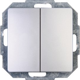 KOPP Unterputz Wechsel/Wechselschalter Paris Silber