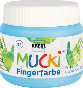 KREUL Fingerfarbe Hellblau 150 ml