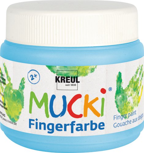 KREUL Fingerfarbe Hellblau 150 ml