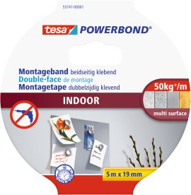 TESA Montageband Indoor 5 m x 19 mm