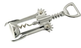 Hebelkorkenzieher verchromt 16 cm