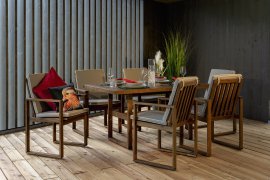 Holz Dining Set Naxos 7-tlg.