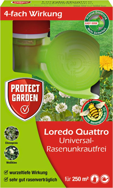 PROTECT GARDEN Loredo Quattro Universal-Rasenunkrautfrei 250 ml