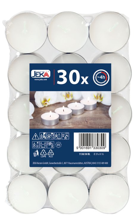 JEKA Teelicht Block 30 Stk.