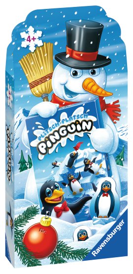 RAVENSBURGER Spiel Weihnachten Plitsch Platsch Pinguin