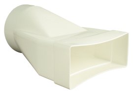 Übergangsstück Flachkanal rund Ø 220 innen Ø 150