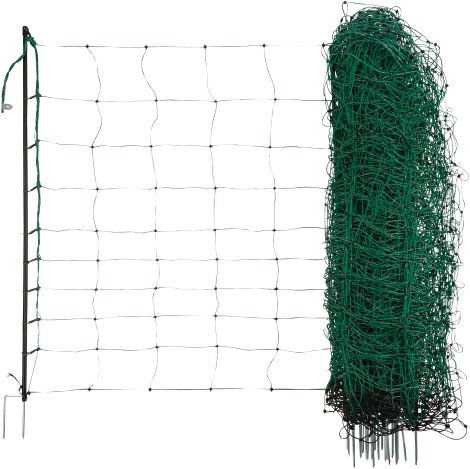 OviNet Schafnetz Doppelspitze, 50 m/108 cm, grün