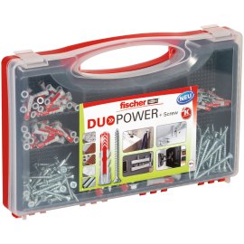 FISCHER Dübelbox Red-Box DuoPower mit Schrauben 280-tlg.