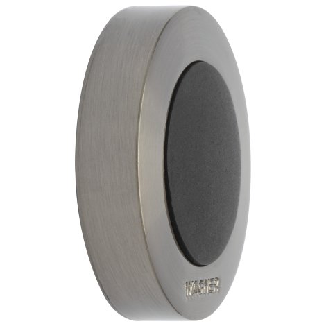 WAGNER Wandtürstopper Screw or Glue Wall Schwarz Edelstahl 38x10 mm