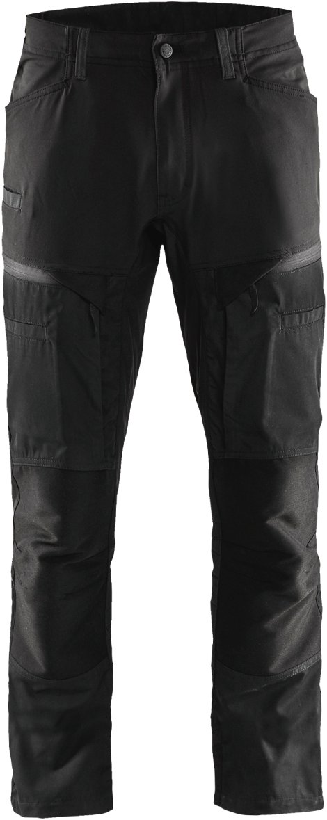 BLÅKLÄDER Service Bundhose Stretch-Denim Schwarz/Anthrazit 52