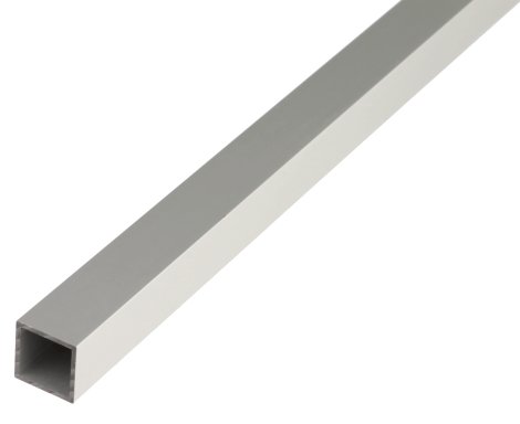 ALBERTS Vierkantrohr Aluminium Silber 1 m, 15x15x1,5 mm