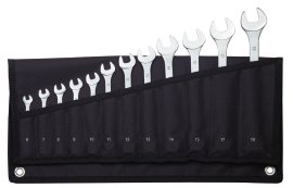 Ring-Maulschlüßel-Satz Tasche slim 12-tlg.