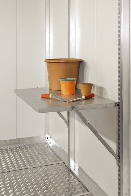 BIOHORT Klapptisch für Nebengebäude CasaNova® für Größe 3 x 3 - 3 x 6 | 4 x 4 - 4 x 6 / 96x57,5 cm