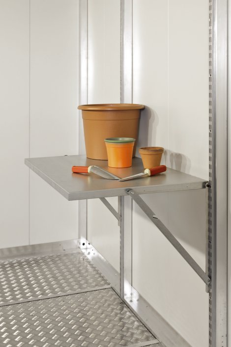 BIOHORT Klapptisch für Nebengebäude CasaNova® für Größe 3 x 3 - 3 x 6 | 4 x 4 - 4 x 6 / 96x57,5 cm