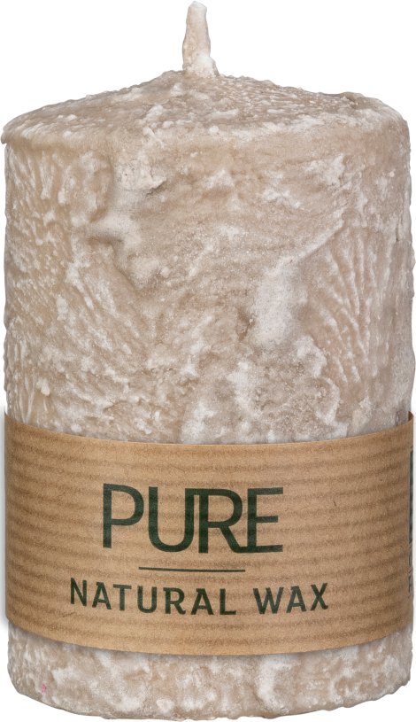PURE SAFE CANDLE Kerze Natural Sahara 90x70 mm