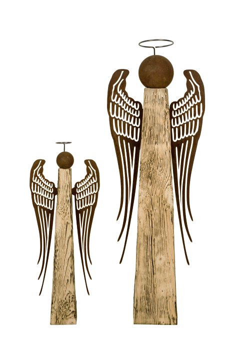 Gartenfigur Engel Anna angeflammt 23x65 cm (BxH)