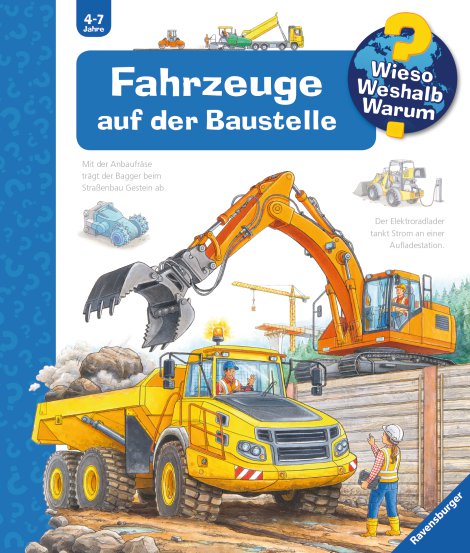 RAVENSBURGER Buch Fahrzeuge auf der Baustelle