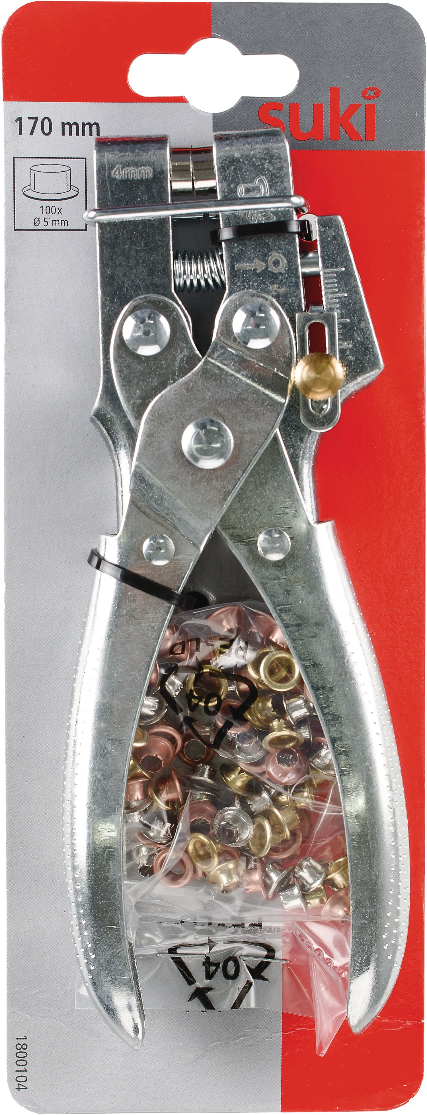 SUKI Loch+Ösenzange 170 mm