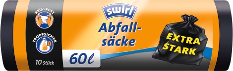 Swirl Abfallsack 60L, 10er Rolle