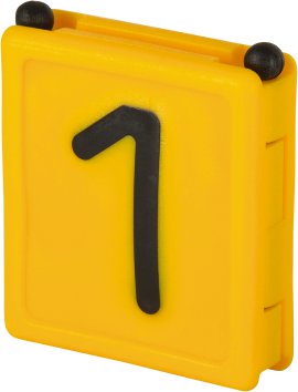 Halsbandnummer Duo, gelb