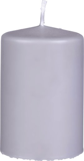 SAFE CANDLE Nature Kerze Silber/Grau 130x70 mm