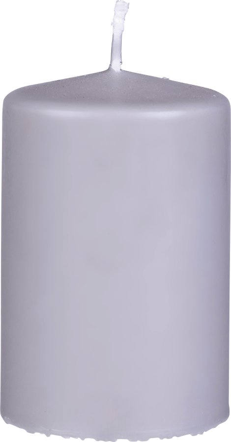 SAFE CANDLE Nature Kerze Silber/Grau 130x70 mm